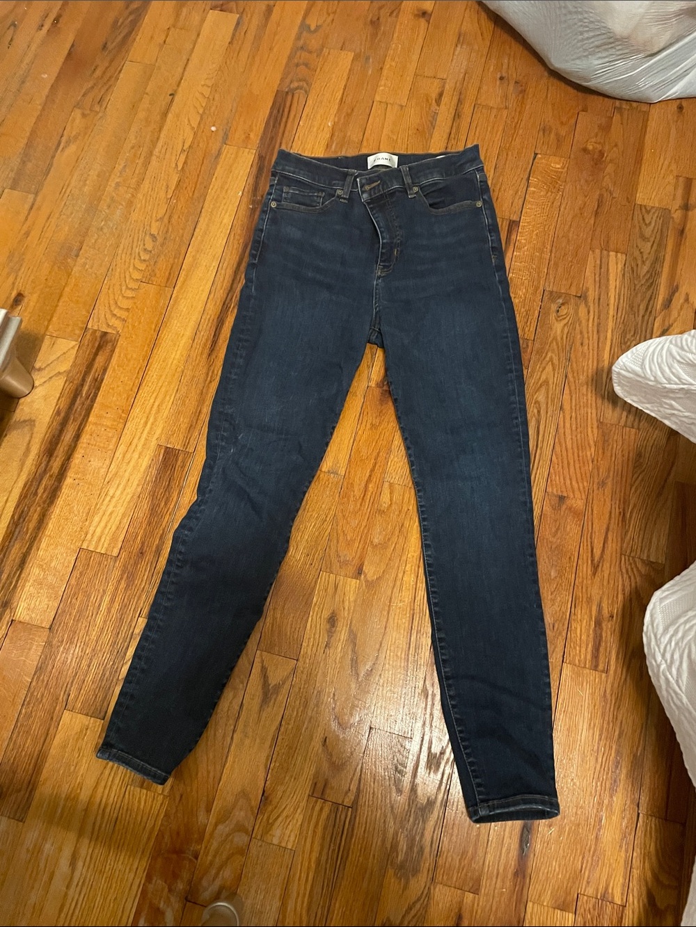 Frame Denim Women's Straight Leg Jeans in Dark Blue